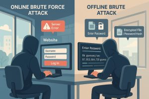How Do Online and Offline Brute Force Attacks Differ